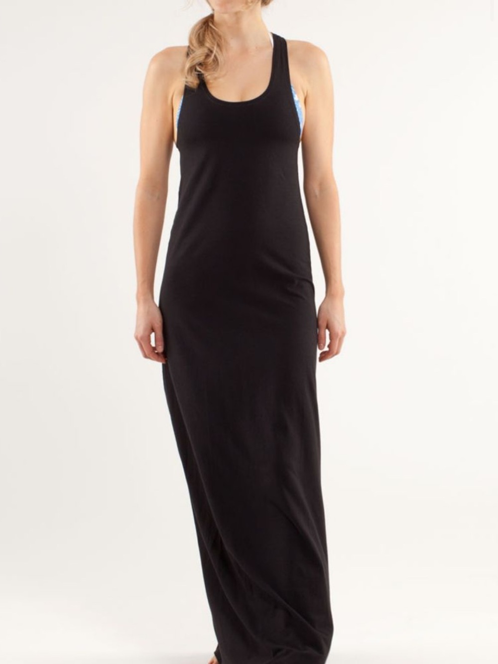 lululemon athletica heatwave Black Racerback Maxi Dress **see measurements